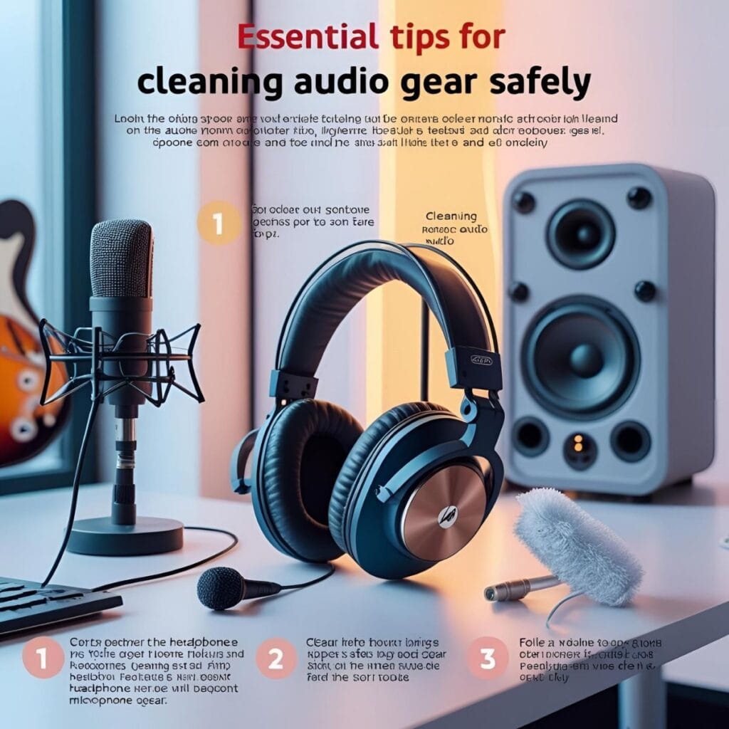 Clean Your Audio Gear Safely, Essential Tips for Headphones, Mics & Speakers