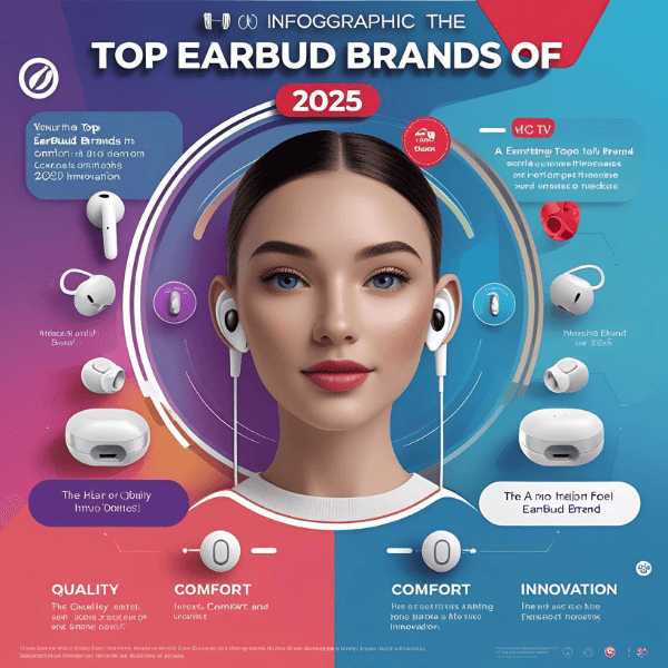 Top Earbud Brands of 2025: Quality, Comfort, Innovation.