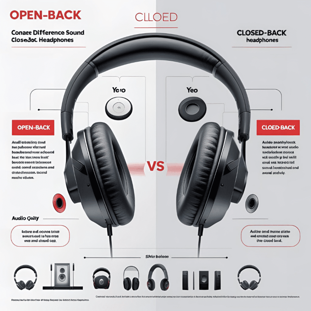 Open-Back and Closed-Back Headphones